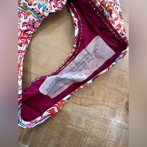Lauren Ralph Lauren mystic paisley plum bikini nwt swim top and bottom - Picture 12 of 16